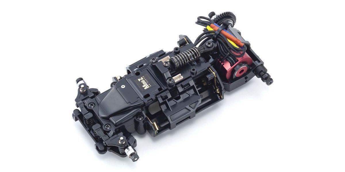 Kyosho MR-03 EVO chassis top-down — the platform you're about to transform for under $50